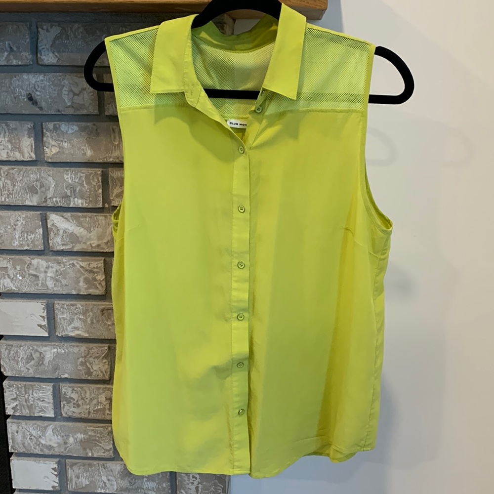 Club Monaco Green Blouse